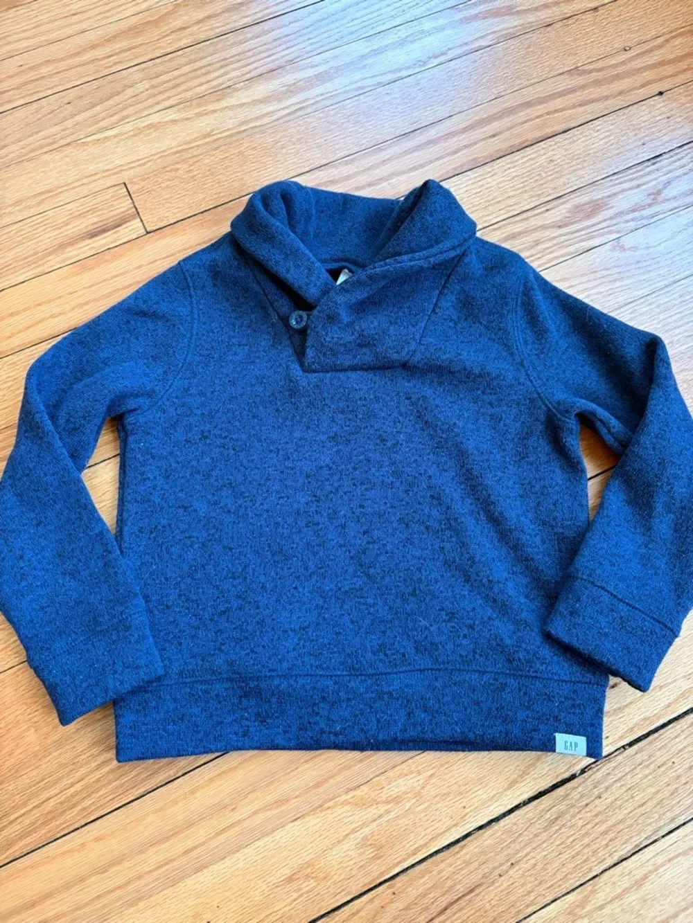GAP Kids Dark Navy Shawl-Collar Pullover Sweater Size 5T